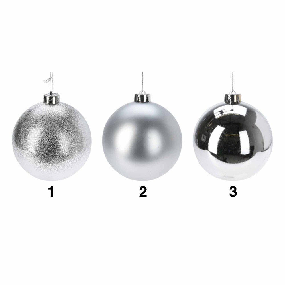 Bola Natal Prata 10cm