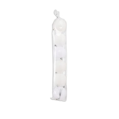 Bola Natal Branco 7cm Pack 6