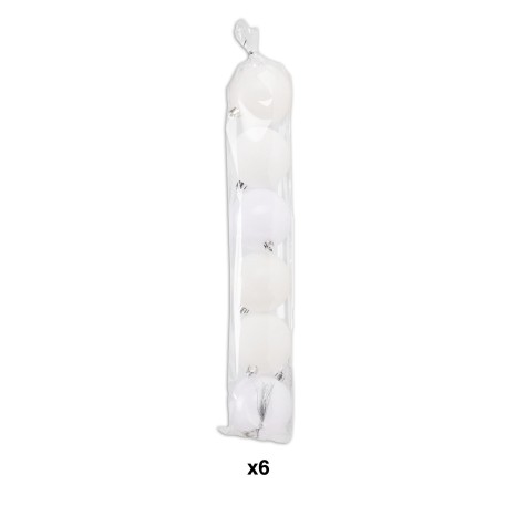 Bola Natal Branco 7cm Pack 6 - Image product