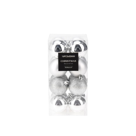 Bola Natal Prata 5cm Pack 16 - Image product