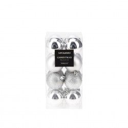 Bola Natal Prata 5cm Pack 16