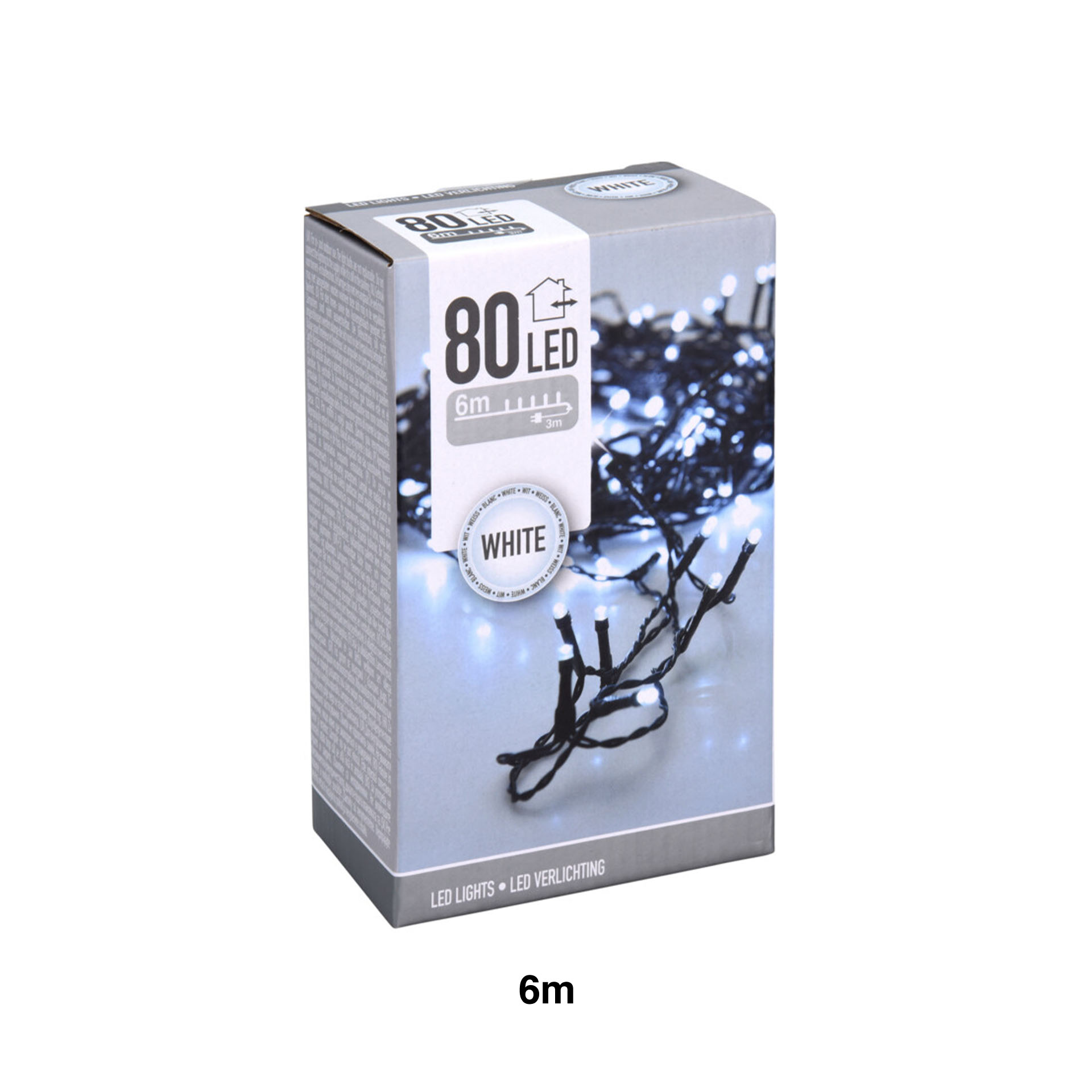 Grinalda Natal Exterior 80 Led Luz Branca 6m