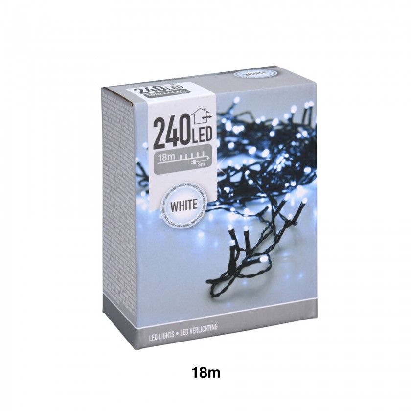 Grinalda Natal Exterior 240 Led Luz Branca 18m Grinalda Natal Exterior 240 Led Luz Branca 18m
