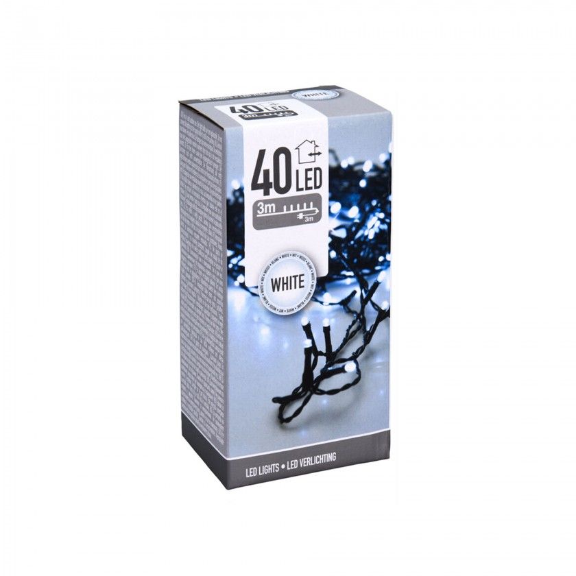 Grinalda Natal Exterior 40 Led Luz Branca 3m Grinalda Natal Exterior 40 Led Luz Branca 3m