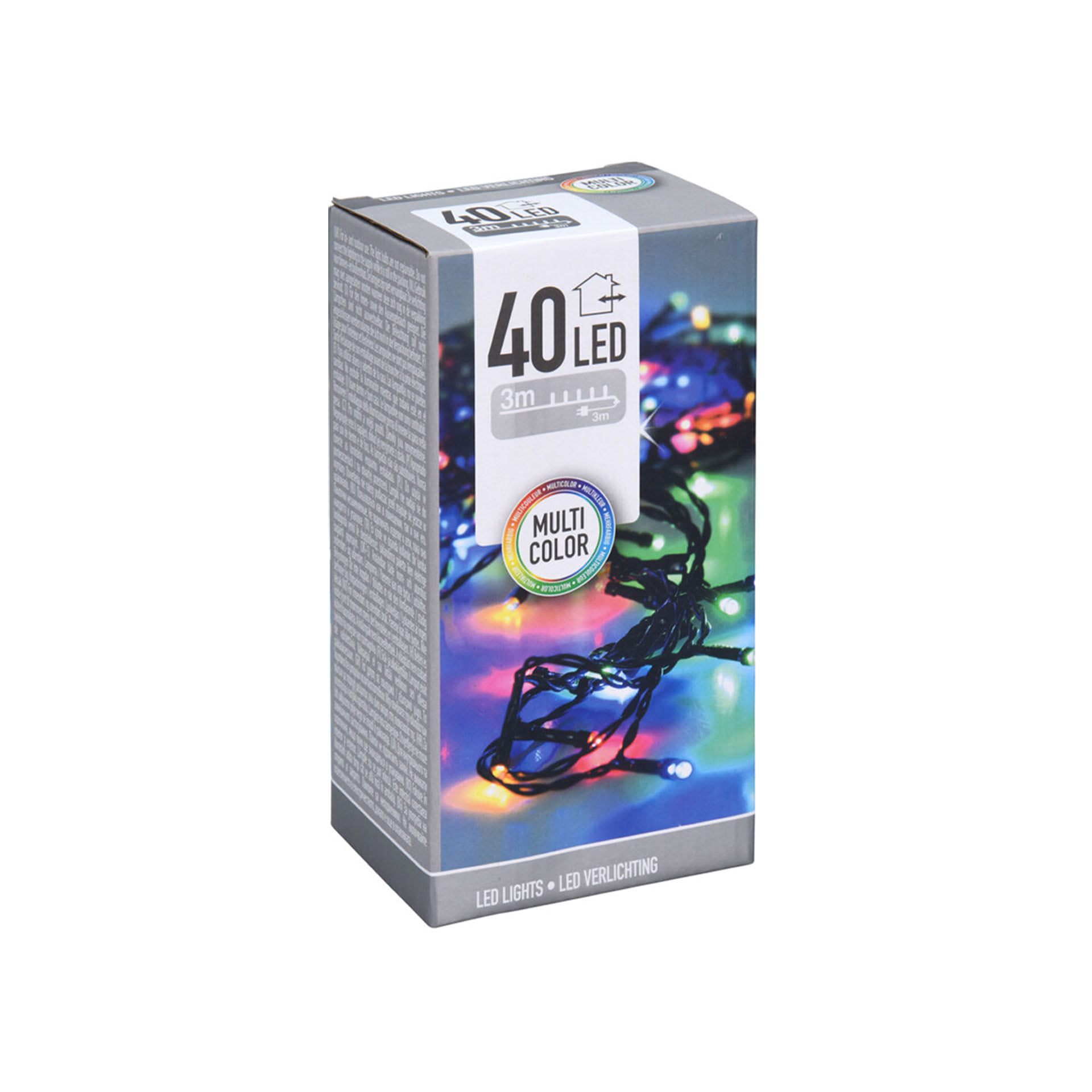 Grinalda Natal Exterior 40 Led Multicores 3m