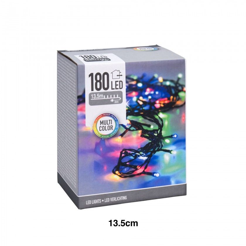 Grinalda Natal Exterior 180 Led Multicores 13.5m Grinalda Natal Exterior 180 Led Multicores 13.5m