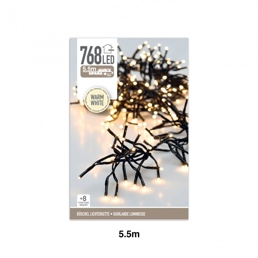 Grinalda Natal Micro 768 Led Luz Quente 5.5m Grinalda Natal Micro 768 Led Luz Quente 5.5m
