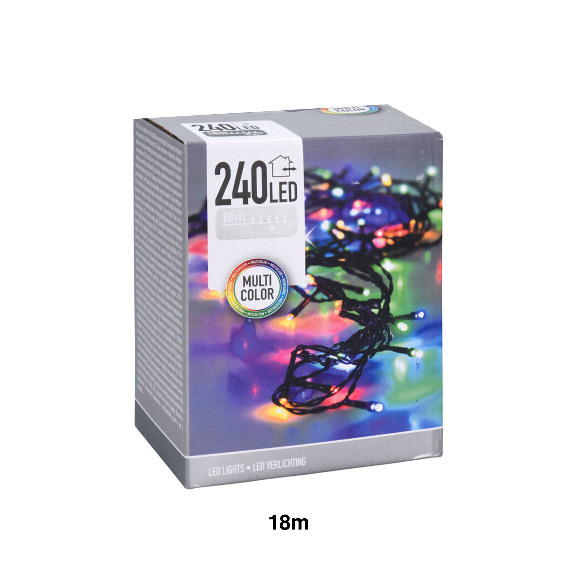 Grinalda Natal Exterior 240 Led Multicores 18m