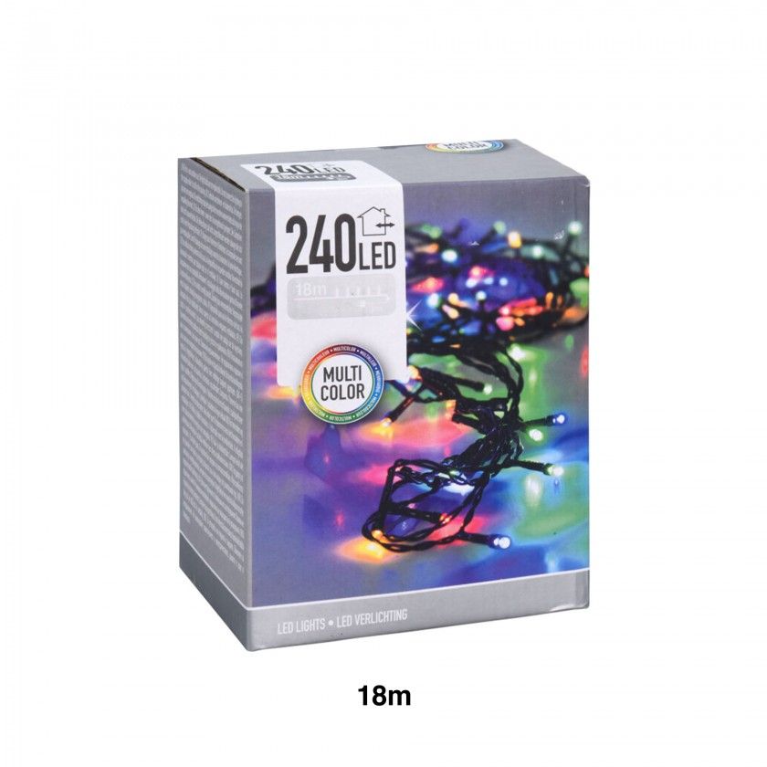 Grinalda Natal Exterior 240 Led Multicores 18m Grinalda Natal Exterior 240 Led Multicores 18m