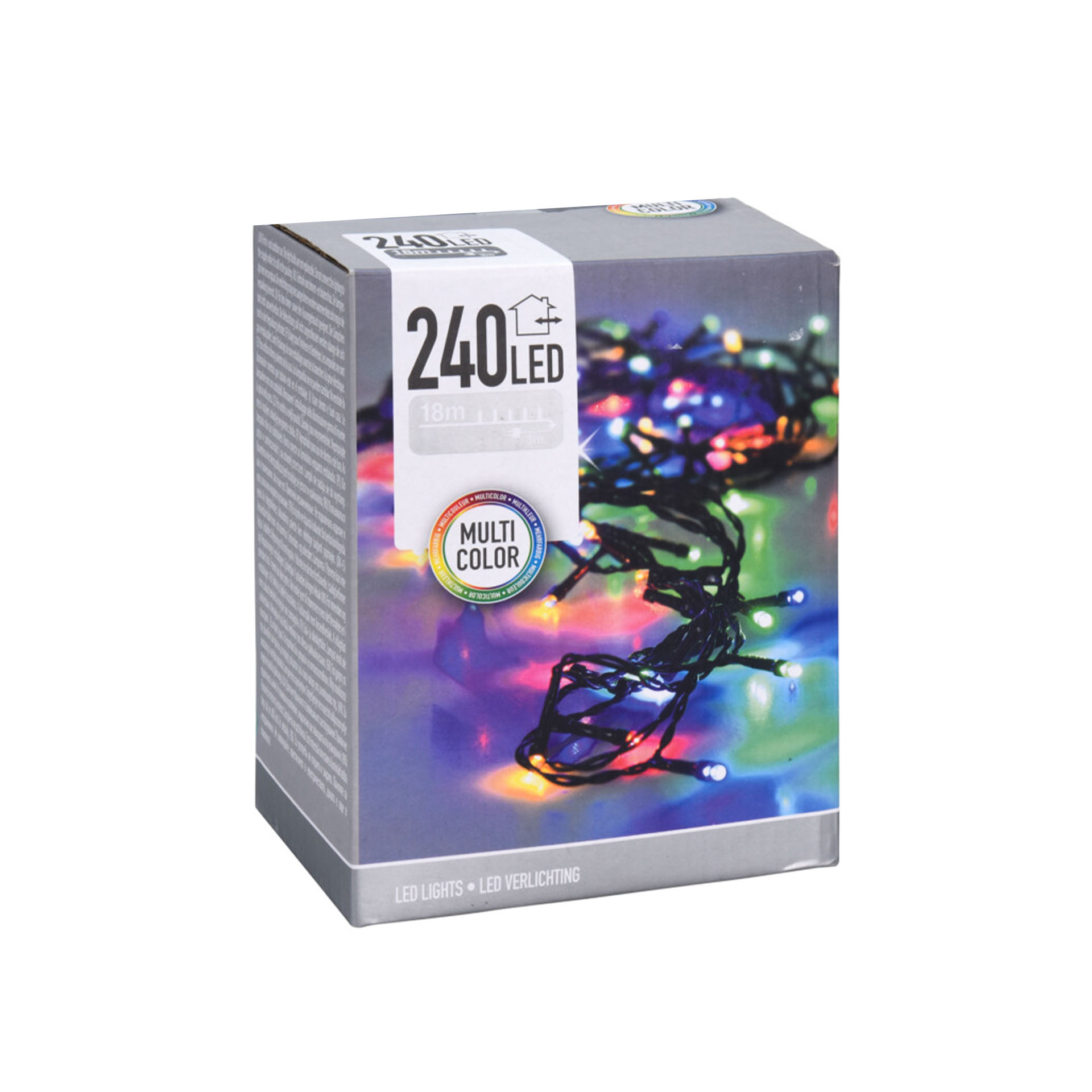 Grinalda Natal Exterior 240 Led Multicores 18m