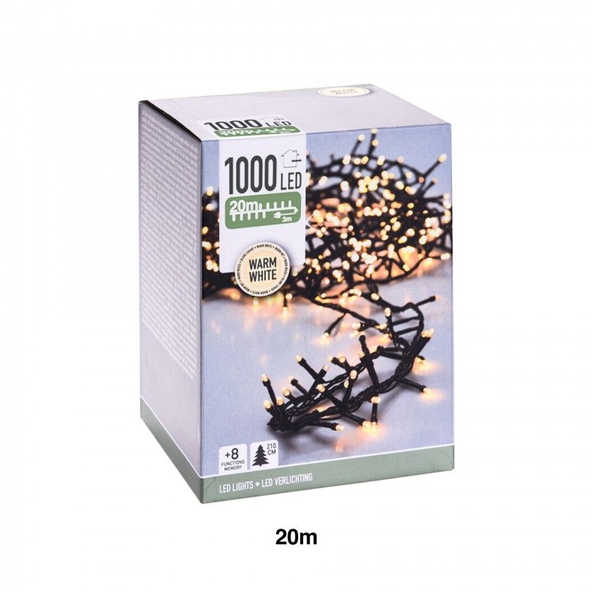 Grinalda Natal Micro 1000 Led Luz Quente 20m Grinalda Natal Micro 1000 Led Luz Quente 20m