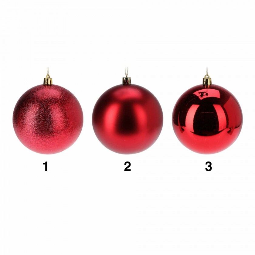 Bola Natal Vermelho 10cm Bola Natal Vermelho 10cm