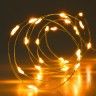 Grinalda Natal Fio Ouro 20 Led Luz Quente 95cm Grinalda Natal Fio Ouro 20 Led Luz Quente 95cm