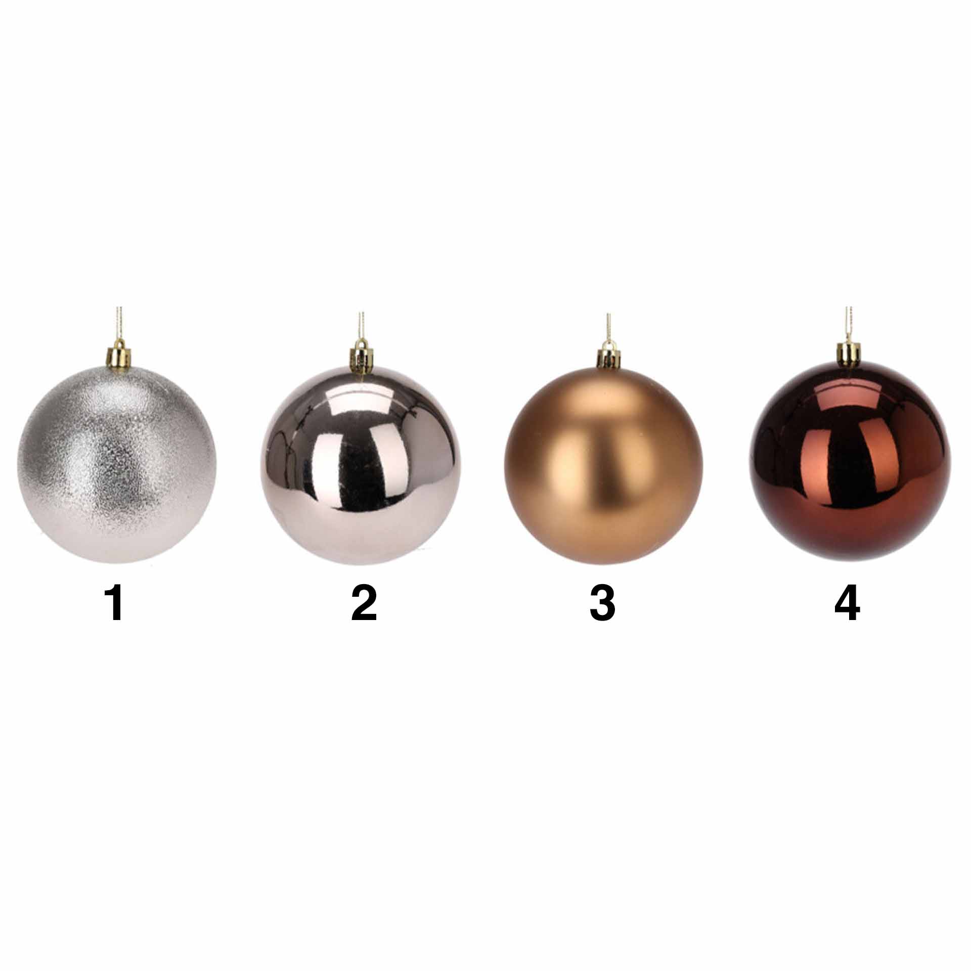 Bola Natal Ambar 10cm
