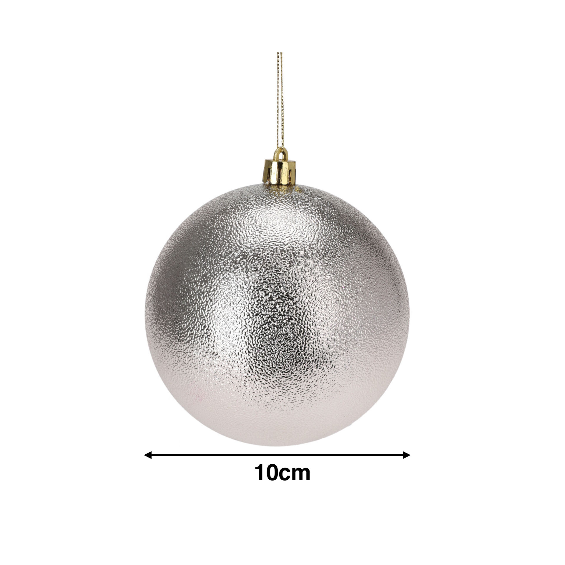 Bola Natal Ambar 10cm