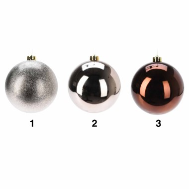 Bola Natal Ambar 14cm