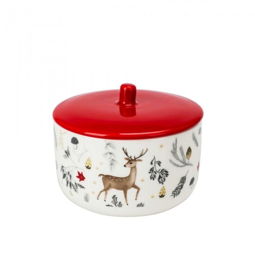 Frasco Porcelana Natal 12.8X7.9cm Frasco Porcelana Natal 12.8X7.9cm