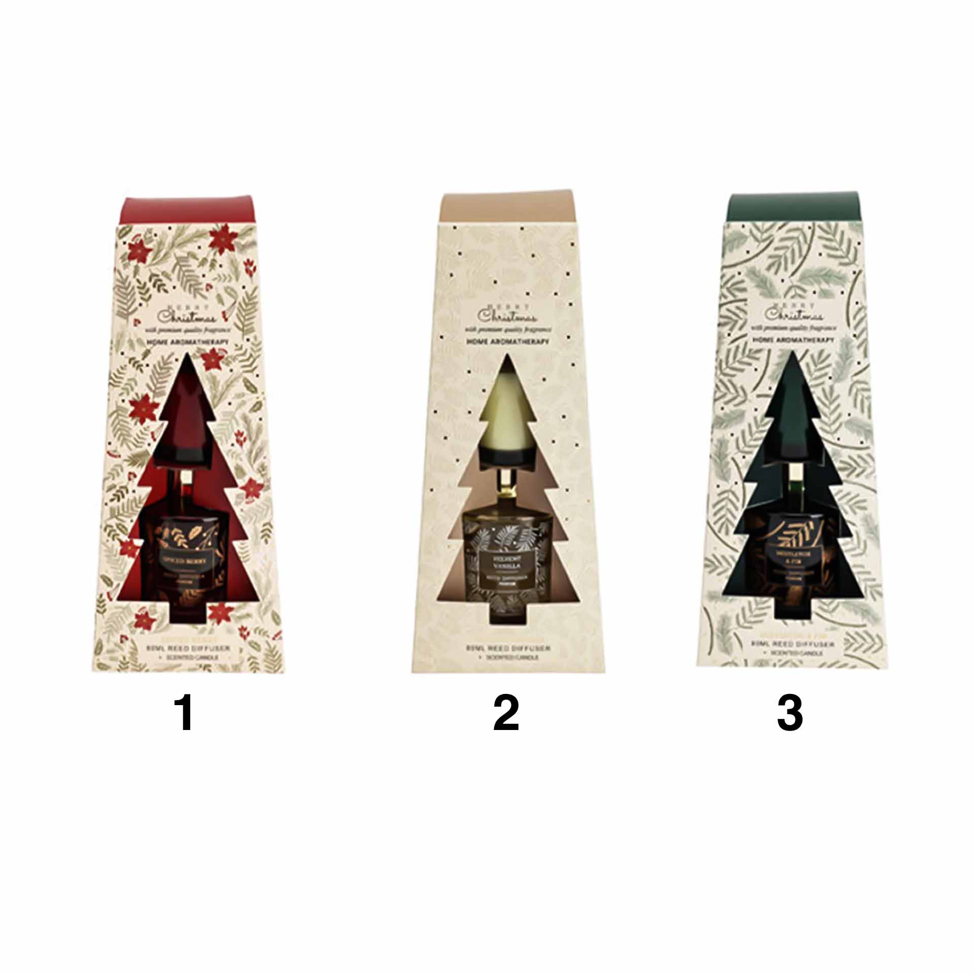Conjunto Mikado + Vela Perfumada Natal