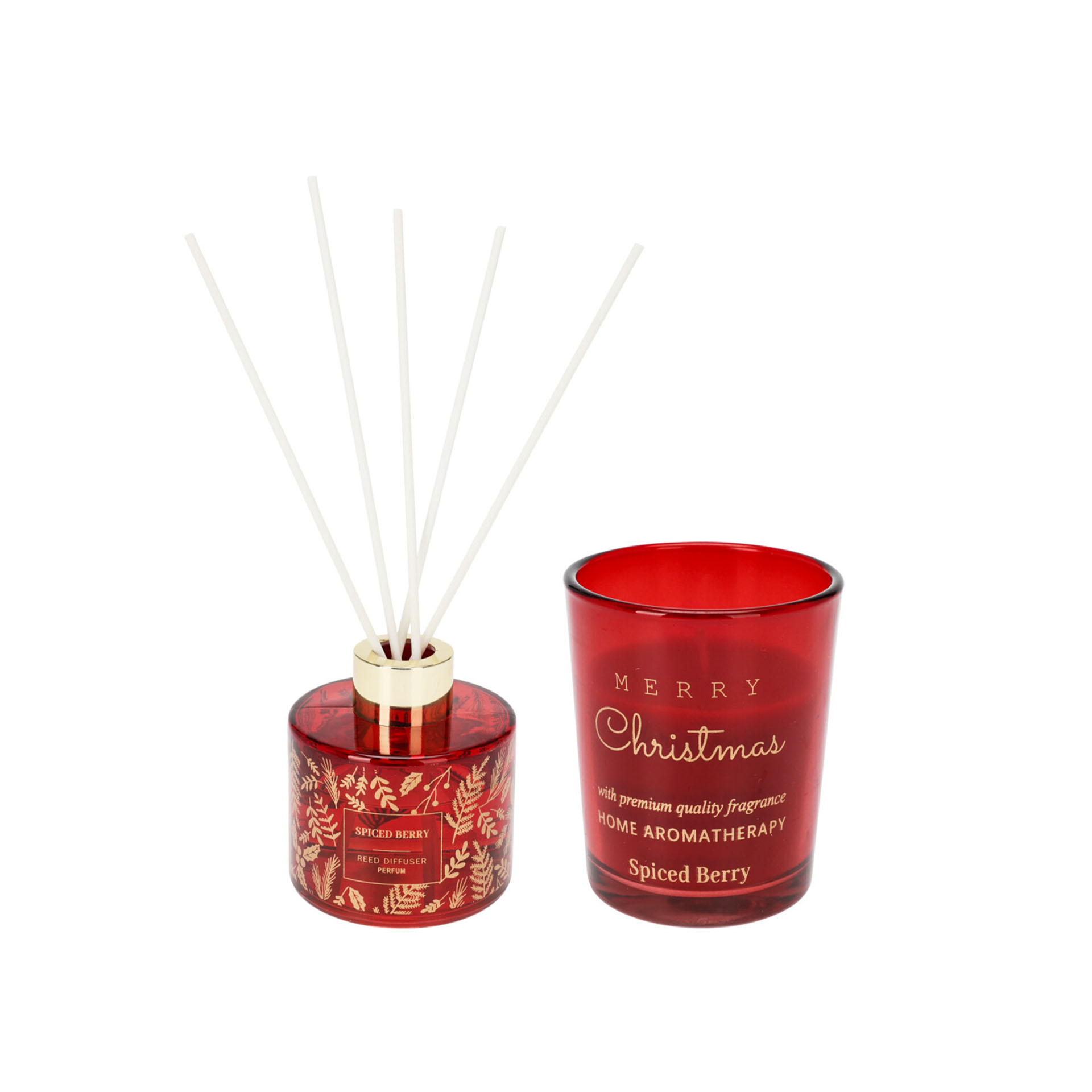 Conjunto Mikado + Vela Perfumada Natal