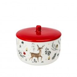 Frasco Porcelana Natal 12.8X7.9cm