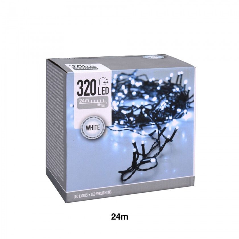Grinalda Natal Exterior 320 Led Luz Branca 24m Grinalda Natal Exterior 320 Led Luz Branca 24m