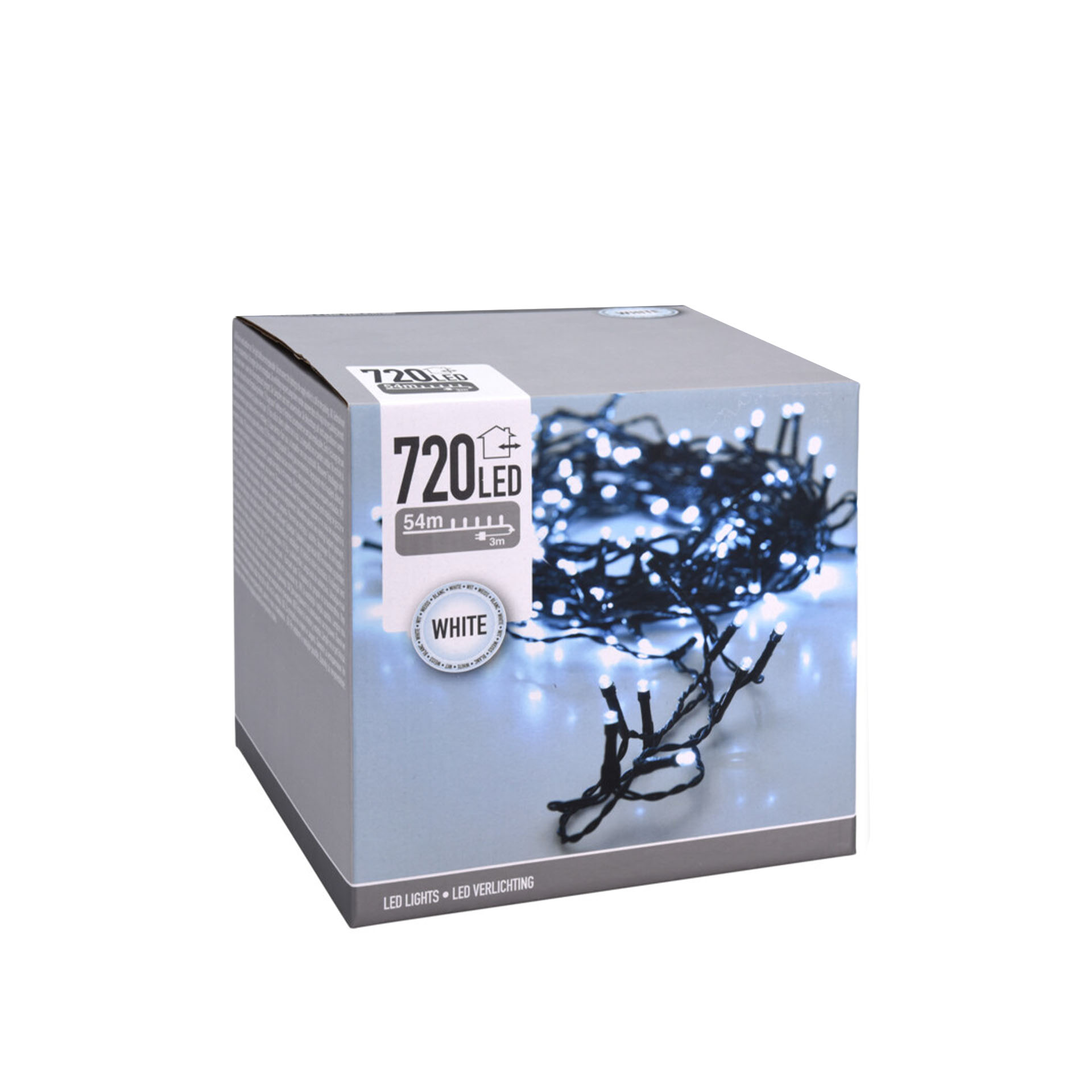 Grinalda Natal Exterior 720 Led Luz Branca 54m