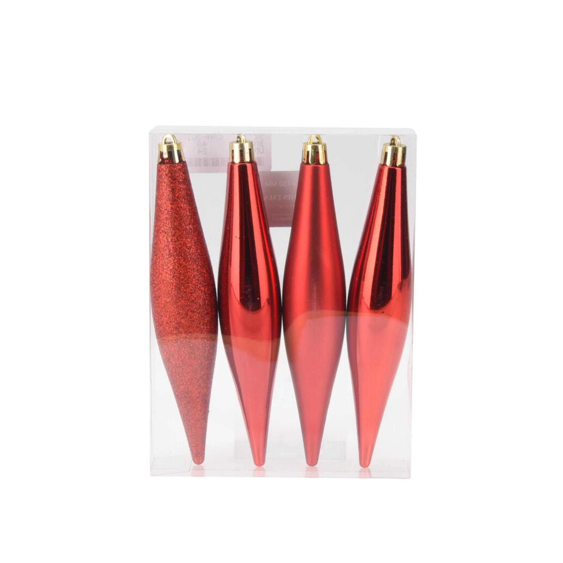 Pendente Natal Vermelho Pack 4