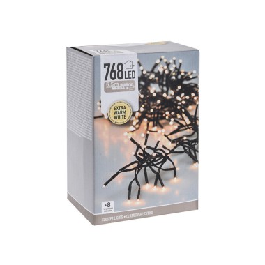 Grinalda Natal 768 Led Luz Extra Quente 5.5m
