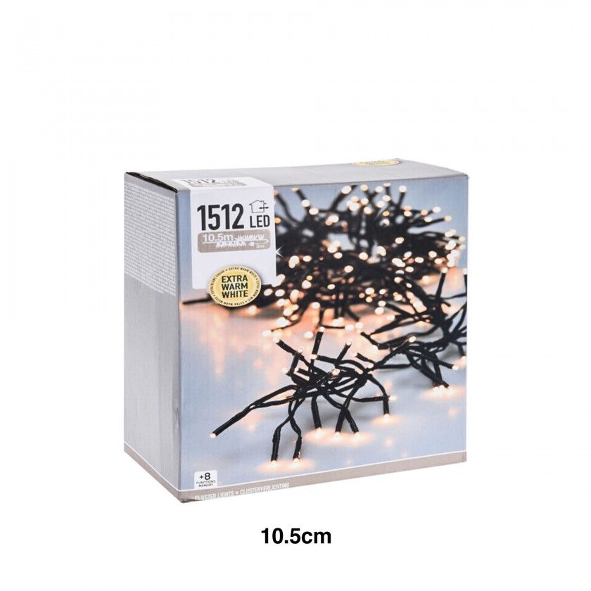 Grinalda Natal 1512 Led Luz Extra Quente 10.5m Grinalda Natal 1512 Led Luz Extra Quente 10.5m