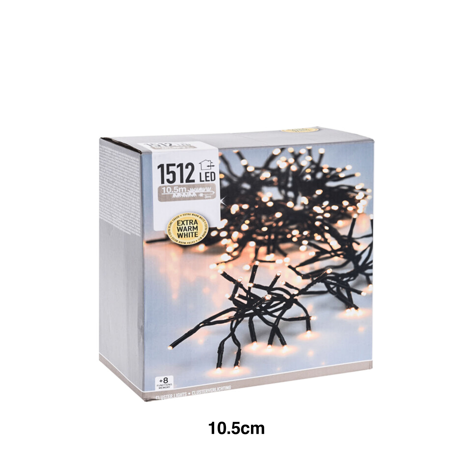 Grinalda Natal 1512 Led Luz Extra Quente 10.5m