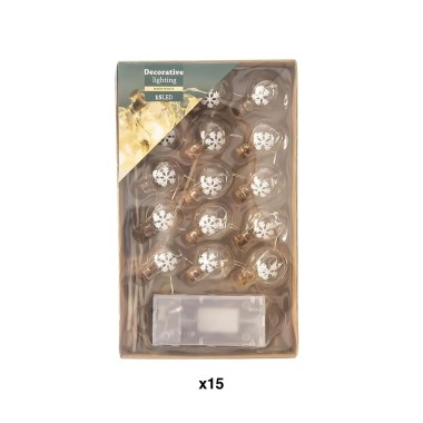 Grinalda Natal Arame 15 Bolas Led