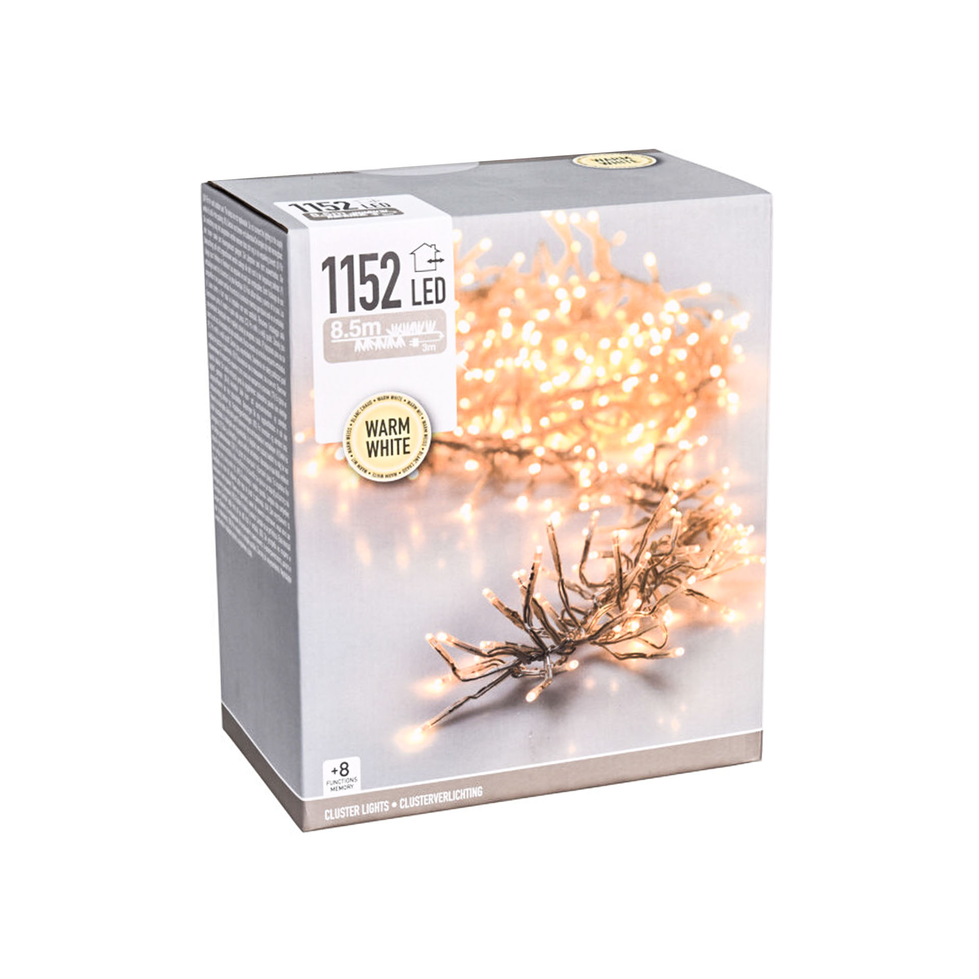 Grinalda Natal 1152 Led Luz Quente 8.5m