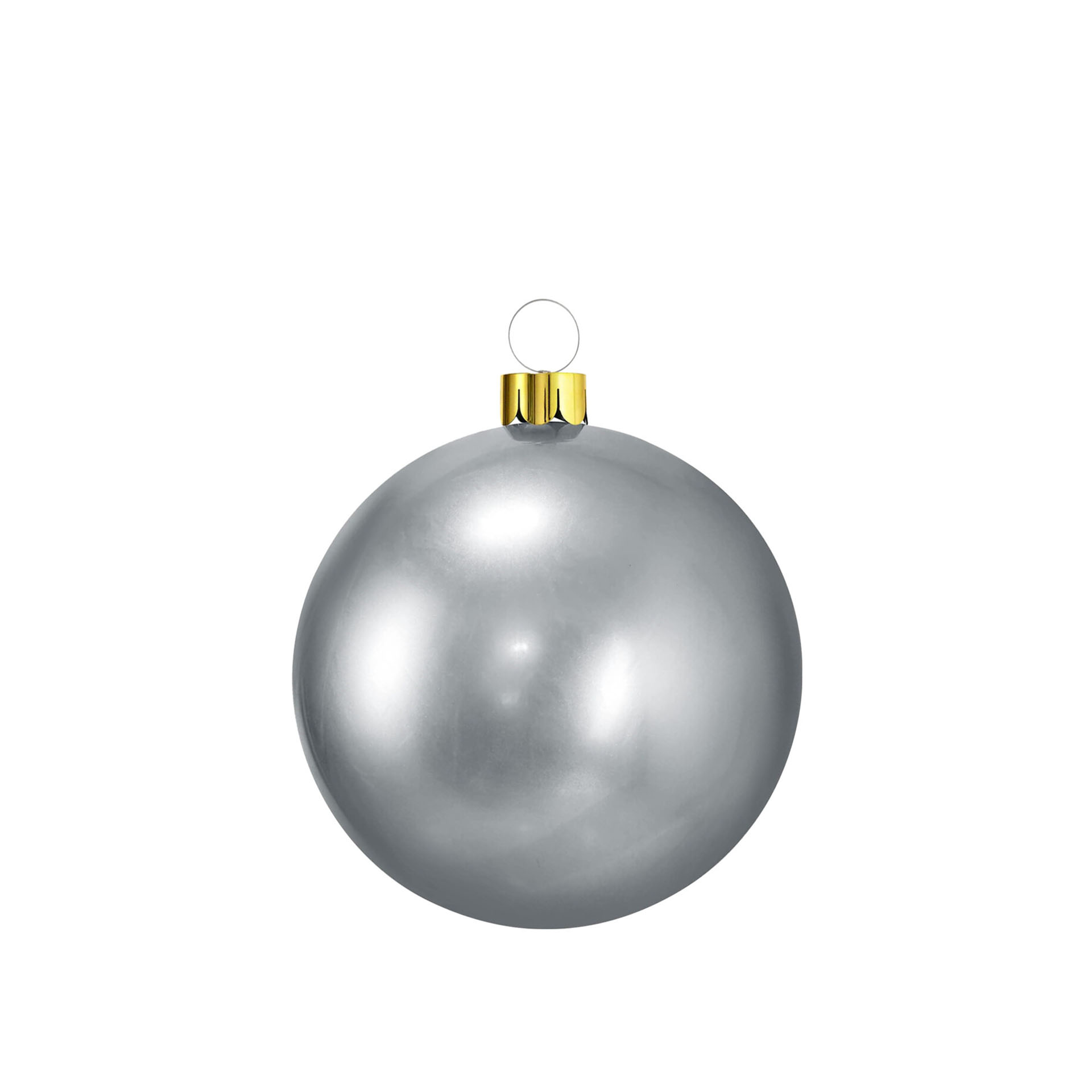 Bola Natal Insuflavel Prata 45cm