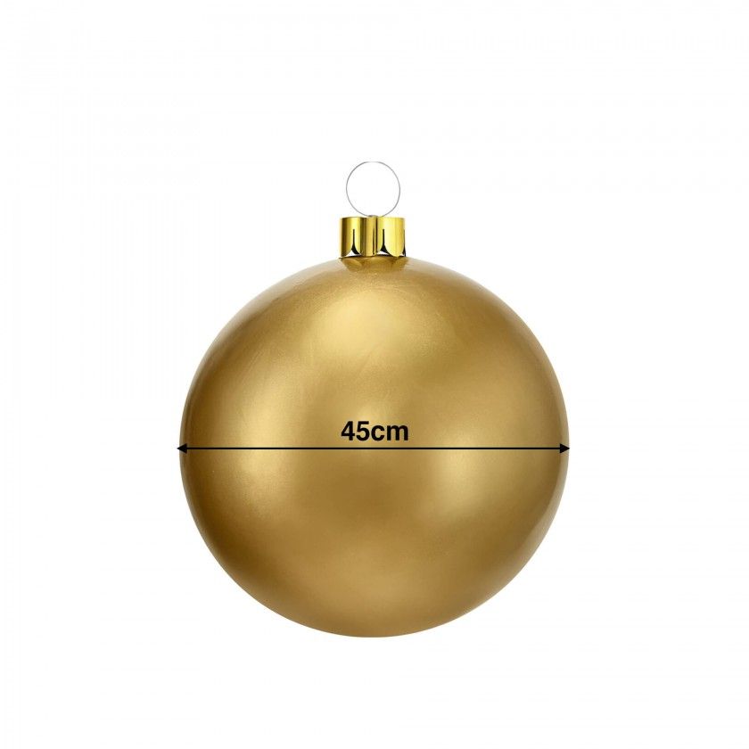 Bola Natal Insuflavel Dourado 45cm