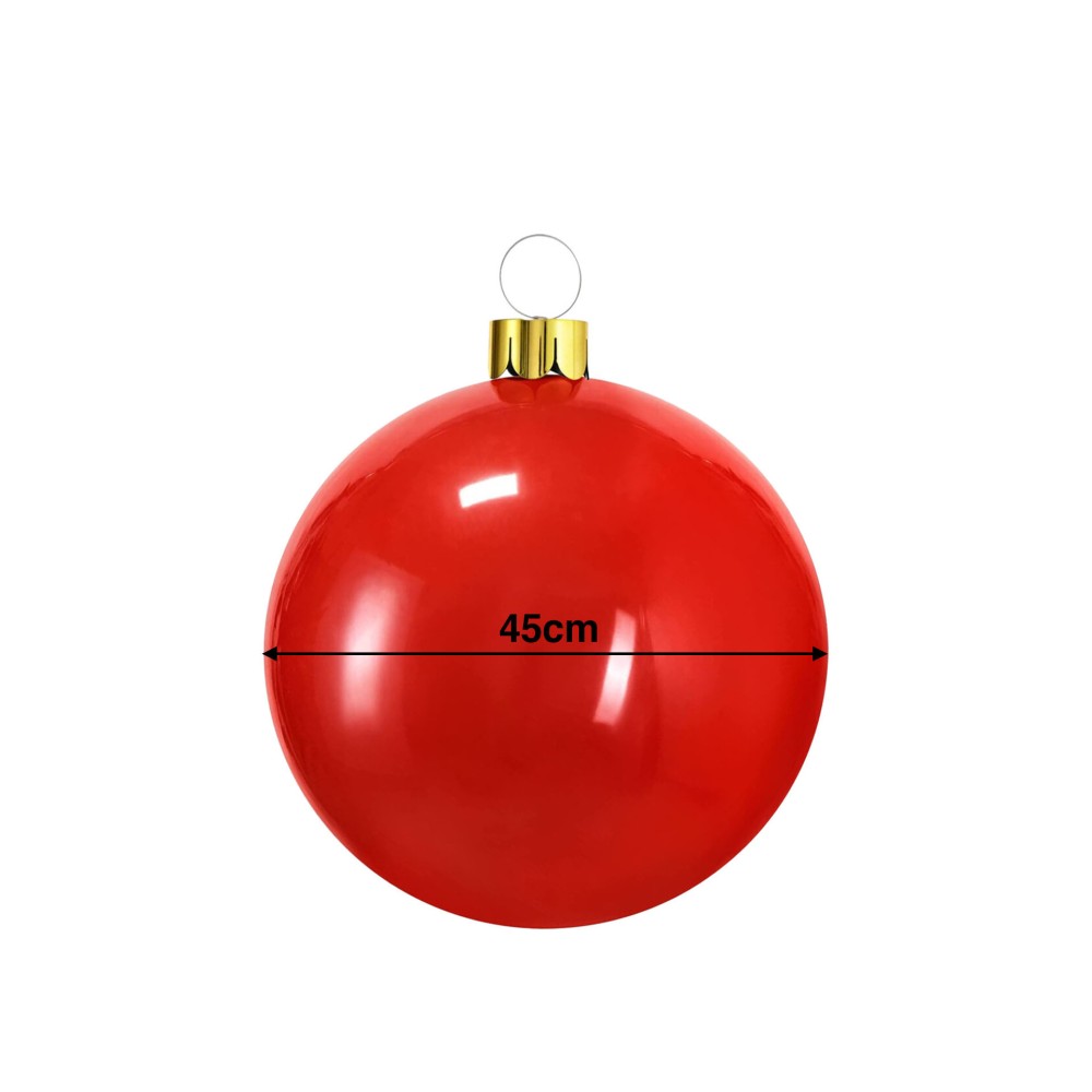 Bola Natal Insuflavel Vermelho 45cm