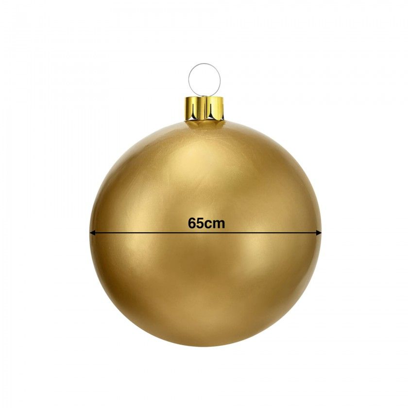 Bola Natal Insuflavel Dourado 65cm Bola Natal Insuflavel Dourado 65cm