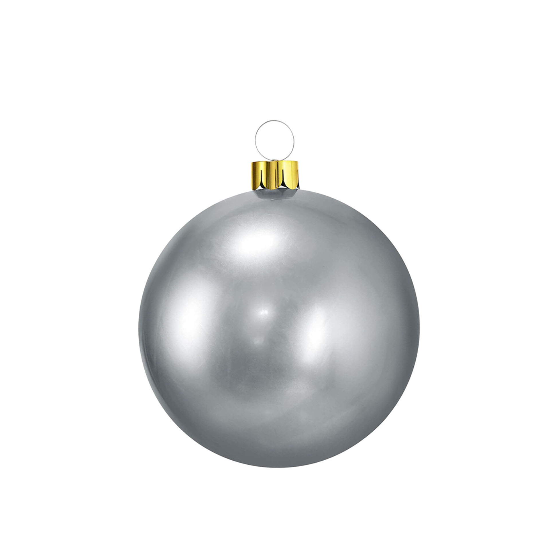 Bola Natal Insuflavel Prata 65cm