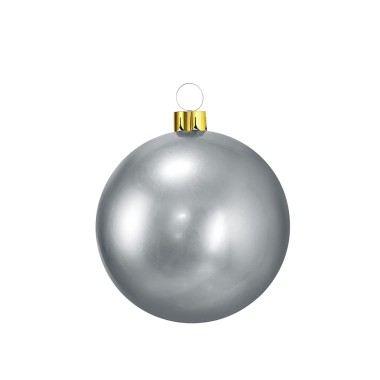 Bola Natal Insuflavel Prata 65cm