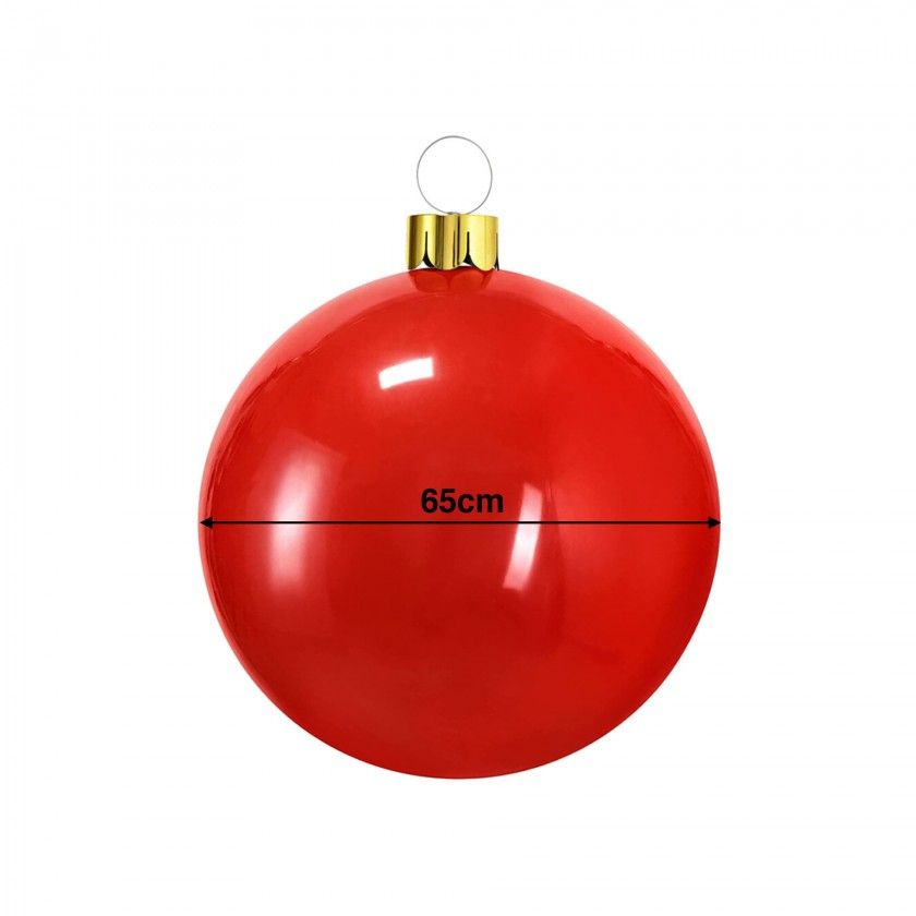 Bola Natal Insuflavel Vermelho 65cm