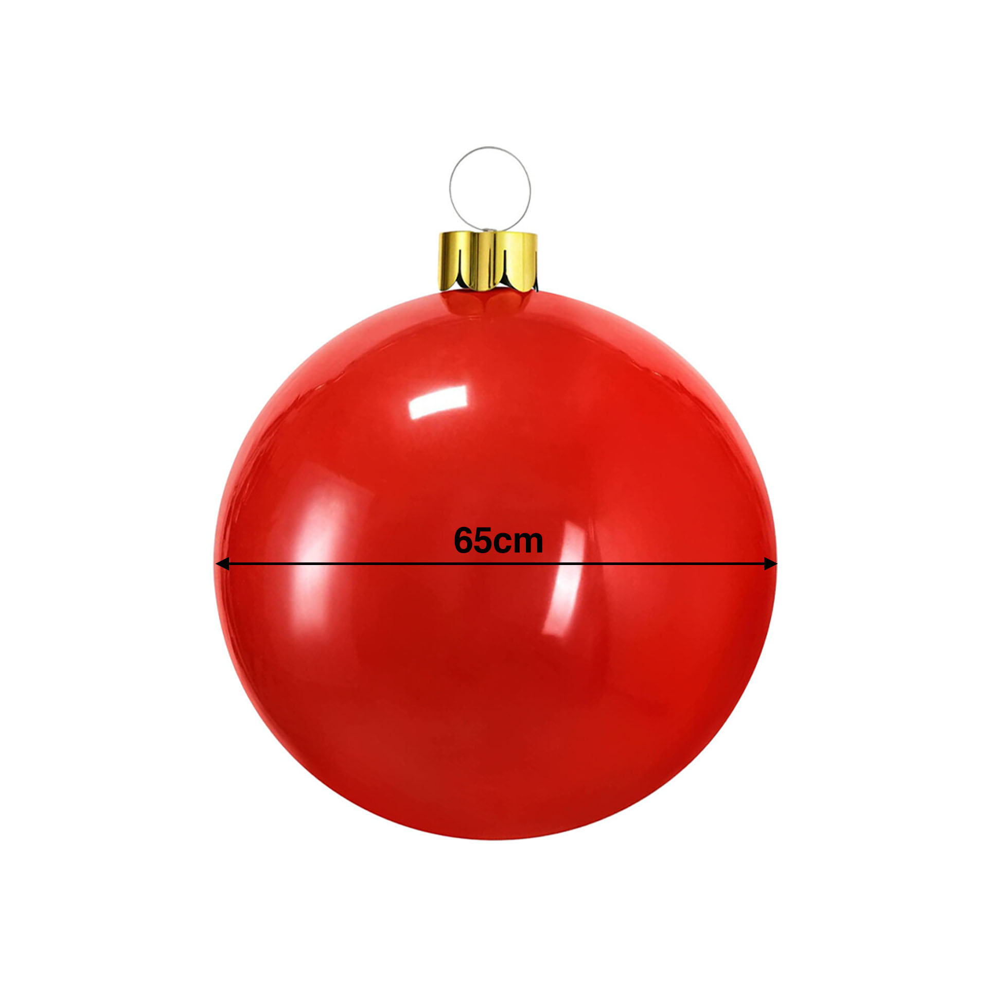 Bola Natal Insuflavel Vermelho 65cm