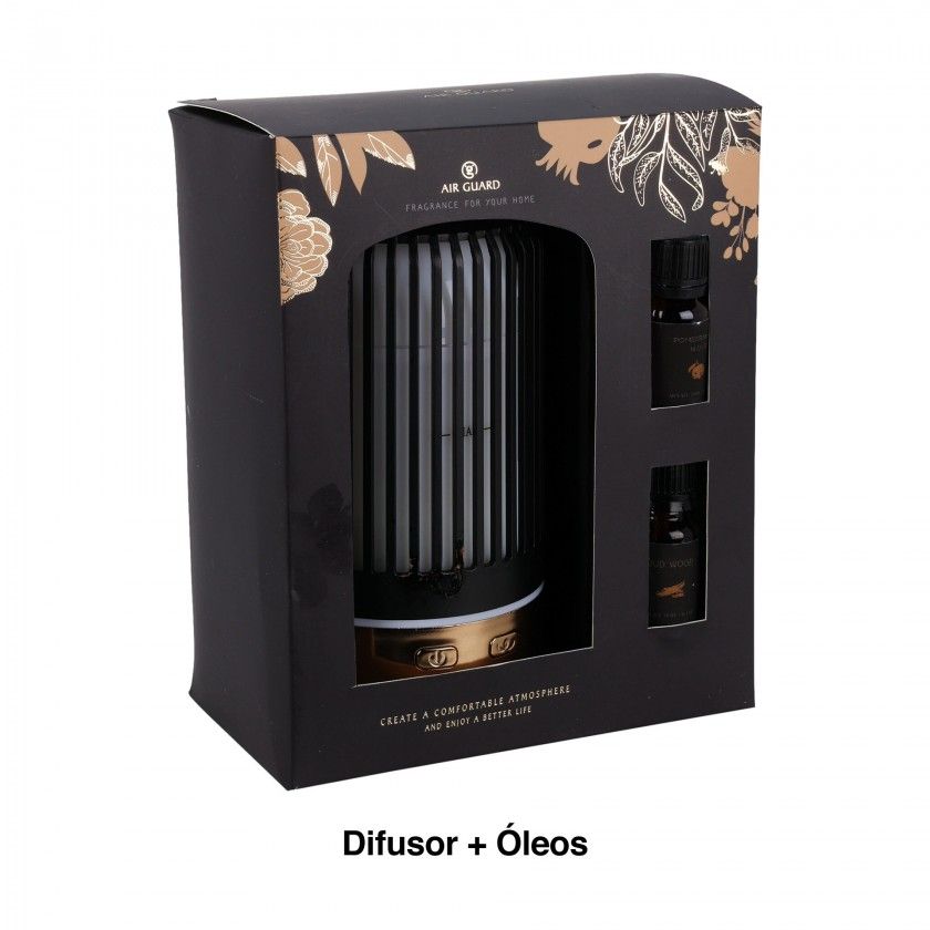 Conjunto Difusor + Oleos Essenciais 3 Peças Conjunto Difusor + Oleos Essenciais 3 Peças