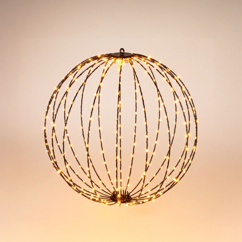 Bola Natal 320 Led Luz Extra Quente 50cm Bola Natal 320 Led Luz Extra Quente 50cm