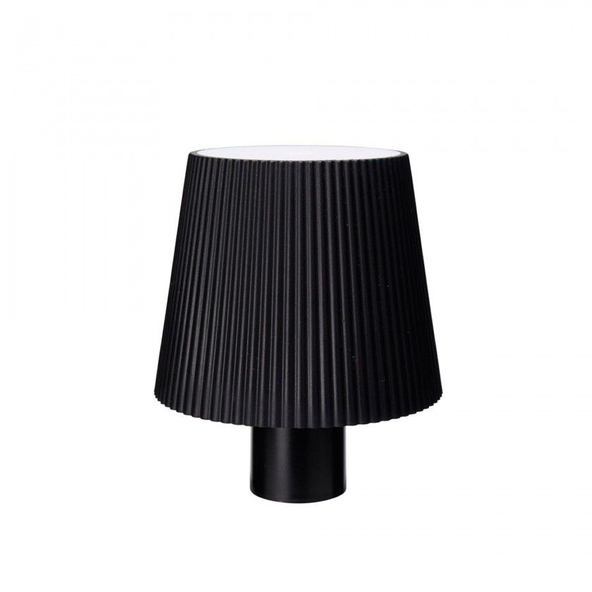 Candeeiro Mesa Preto 10X8cm