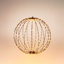 Bola Natal 240 Led Luz Extra Quente 40cm Bola Natal 240 Led Luz Extra Quente 40cm