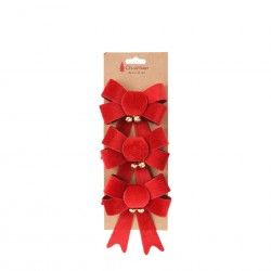 Lao Natal Veludo Vermelho 13cm Pack 5