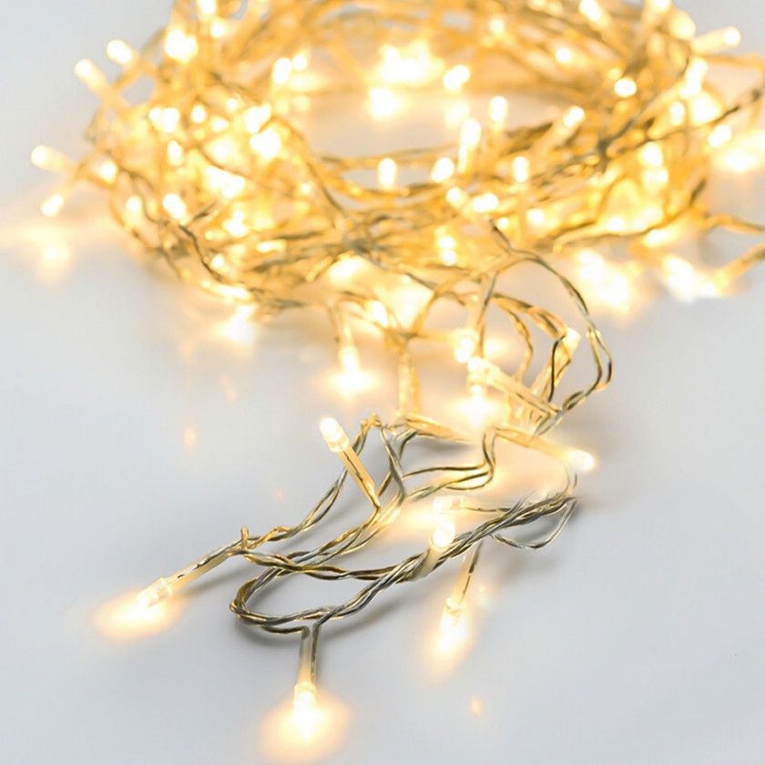 Grinalda Natal 192 Led  Luz Quente 14.5m Grinalda Natal 192 Led  Luz Quente 14.5m