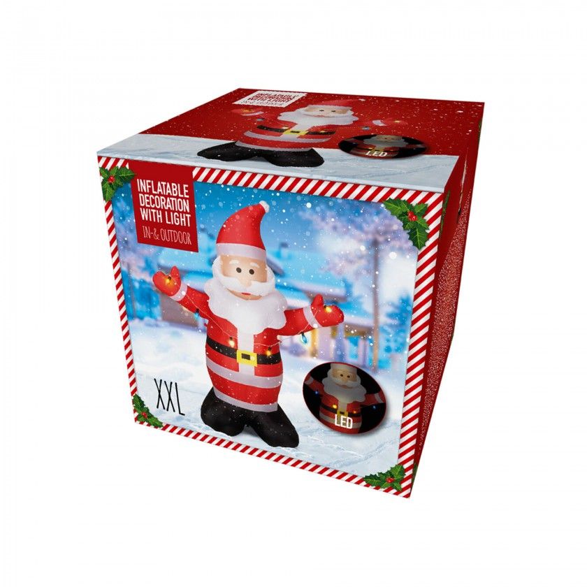 Pai Natal Insuflavel Led 190cm Pai Natal Insuflavel Led 190cm
