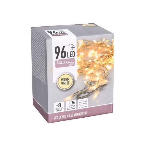 Grinalda Natal 96 Led Luz Quente 700cm - Image product