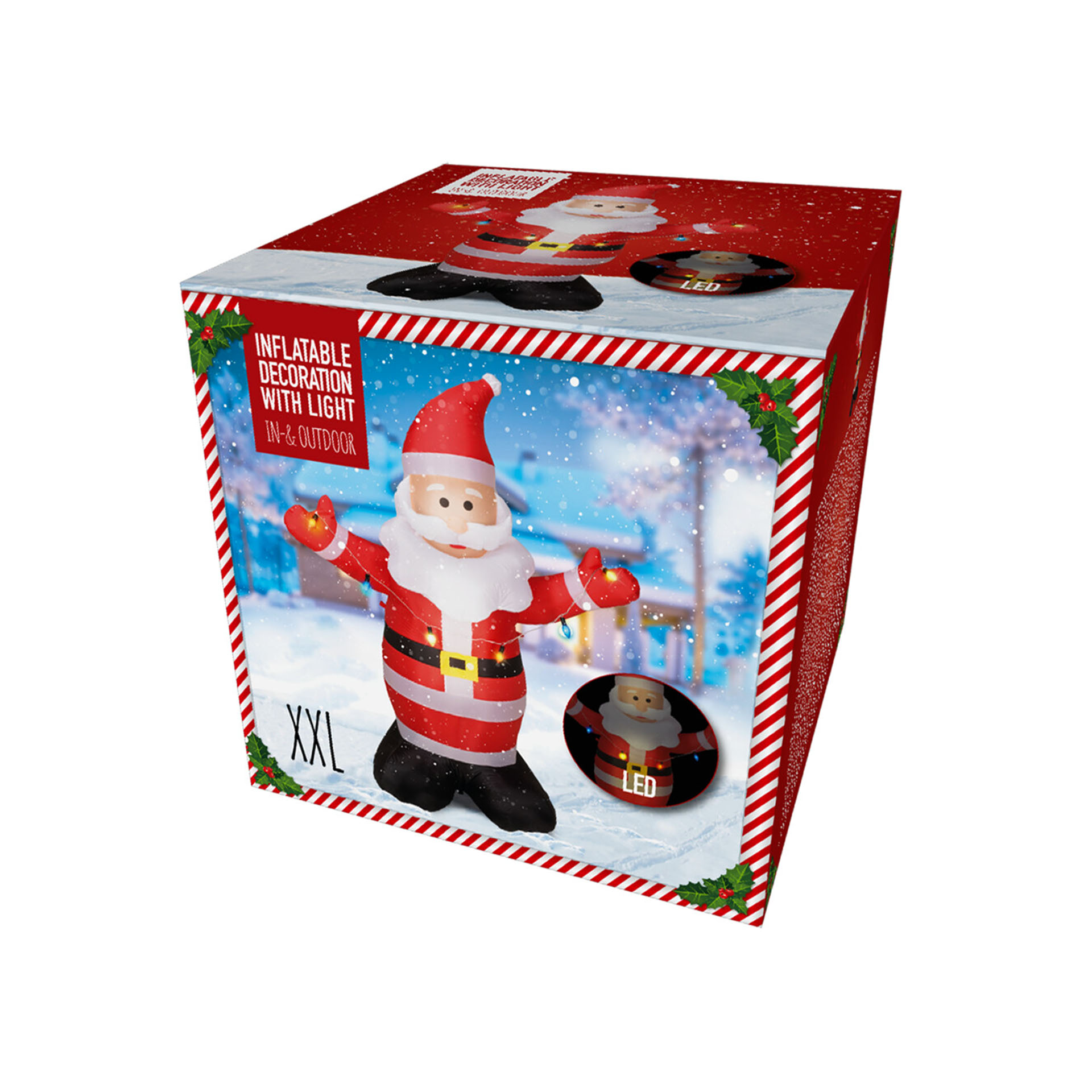 Pai Natal Insuflavel Led 190cm