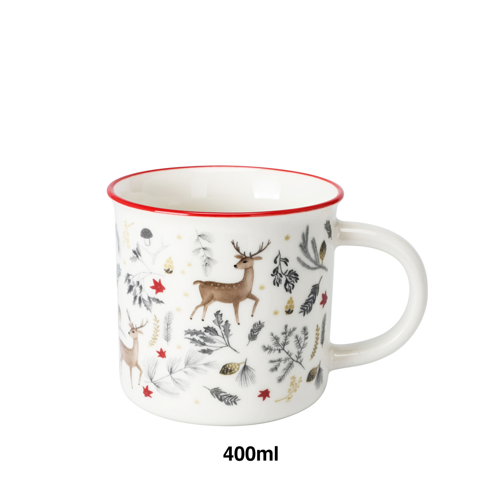 Caneca Natal Porcelana 400ml